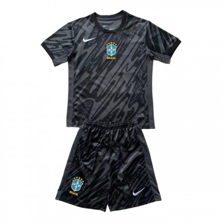 Brasilia Maalivahti Lasten Musta 2024 - Jalkapallo Pelipaidat (S/S)